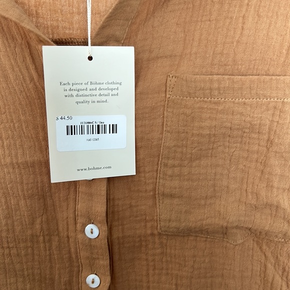 Böhme Tan Gauze Material Shirt - Picture 3 of 4